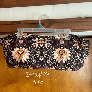 Plus Size Bandeau Swim Top